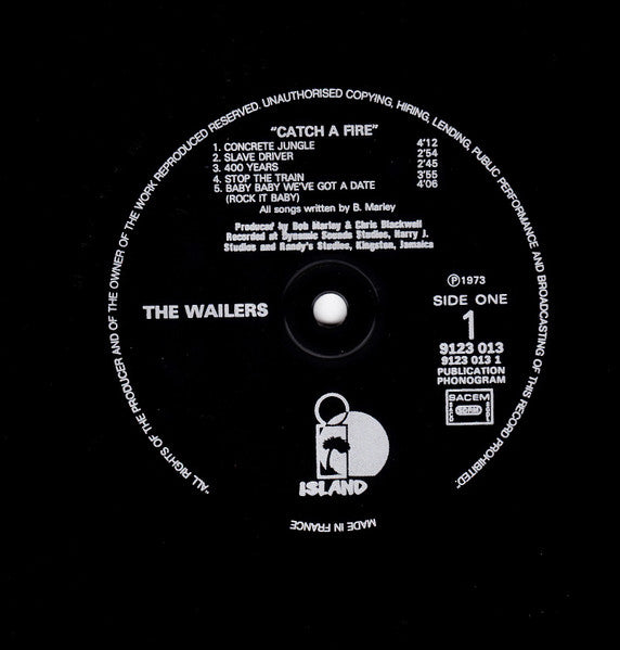 Bob Marley & The Wailers : Catch A Fire (LP, Album)