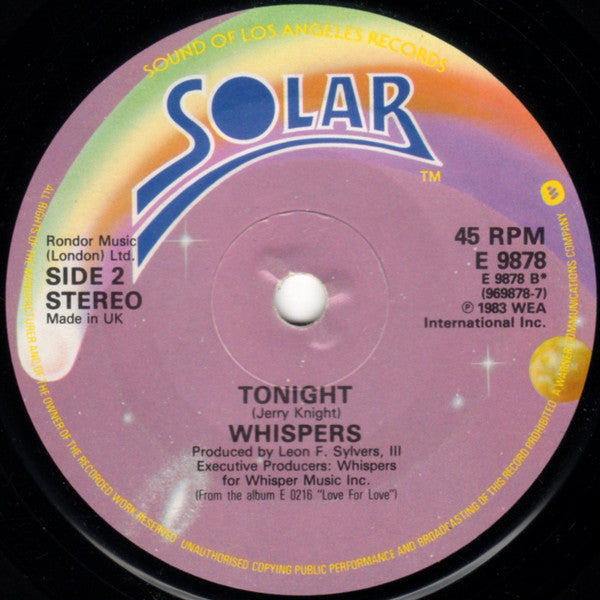 The Whispers : This Time (7")