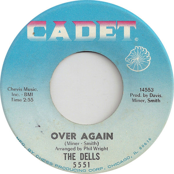 The Dells : Run For Cover / Over Again (7", Single)