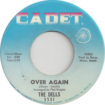 The Dells : Run For Cover / Over Again (7", Single)