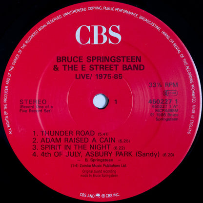 Bruce Springsteen & The E-Street Band : Live 1975-85 (5xLP, Album + Box, Album)