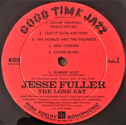 Jesse Fuller : The Lone Cat (LP, Album, Mono)