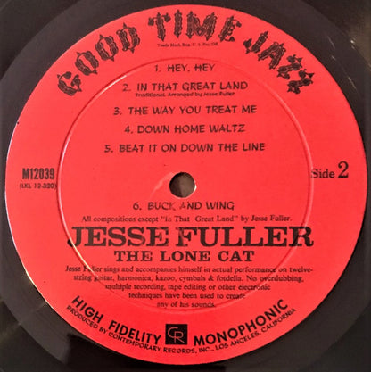 Jesse Fuller : The Lone Cat (LP, Album, Mono)