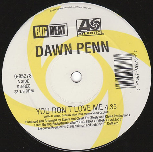 Dawn Penn / Changing Faces : You Don't Love Me / I Got Somebody Else (12")