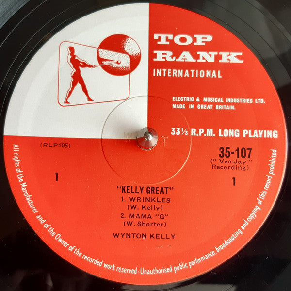 Wynton Kelly : Kelly Great (LP, Album, Mono)