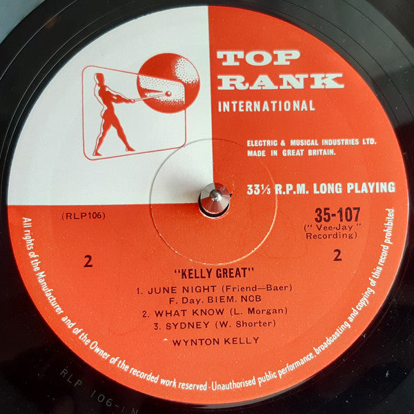 Wynton Kelly : Kelly Great (LP, Album, Mono)