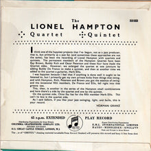 Lionel Hampton And His Quartet / Lionel Hampton Quintet : The Lionel Hampton Quartet - Quintet (7", EP)