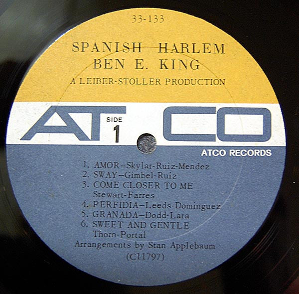 Ben E. King : Spanish Harlem (LP, Album, Mono, RP)