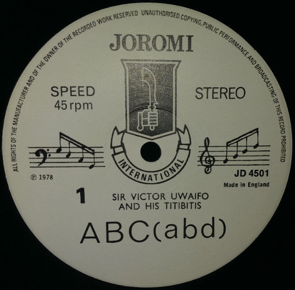 Victor Uwaifo & His Titibitis* : ABC (ABD) / Destiny (12")