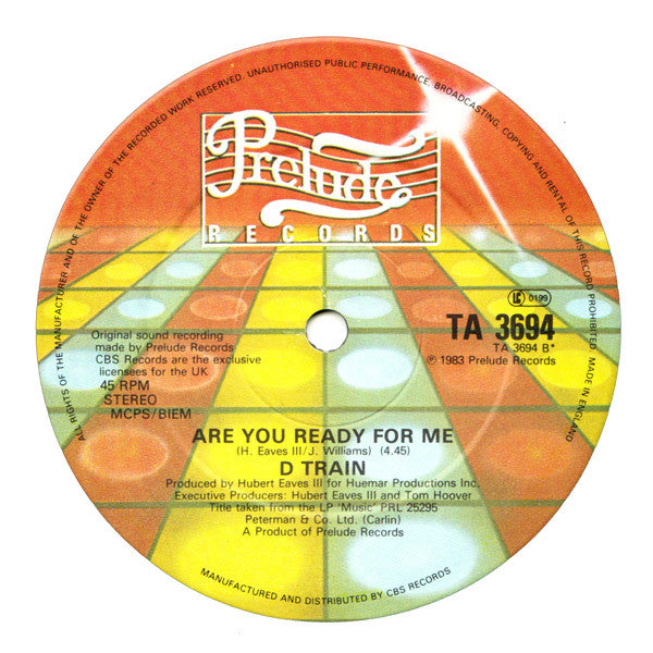 D-Train : The Shadow Of Your Smile (12")