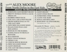 Whistlin' Alex Moore* : From North Dallas To The East Side (CD, Comp)