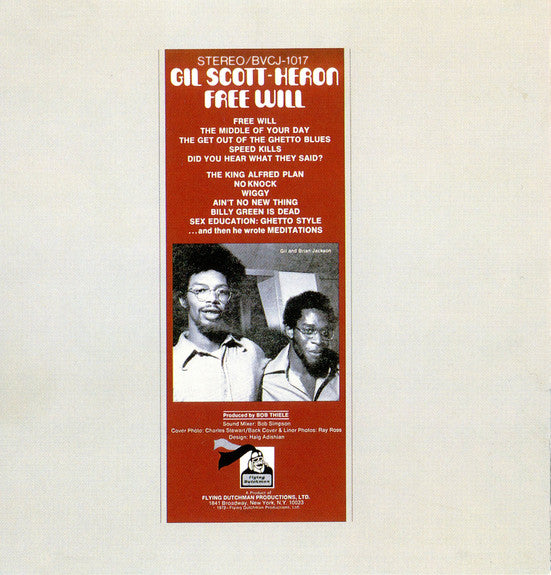 Gil Scott-Heron : Free Will (CD, Album)