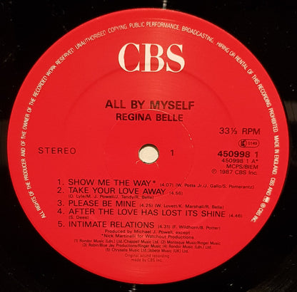 Regina Belle : All By Myself (LP, Album)