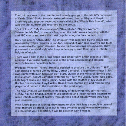 The Uniques : The Uniques (CD)