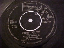 Martha Reeves & The Vandellas : Forget Me Not  (7", Single, Pus)