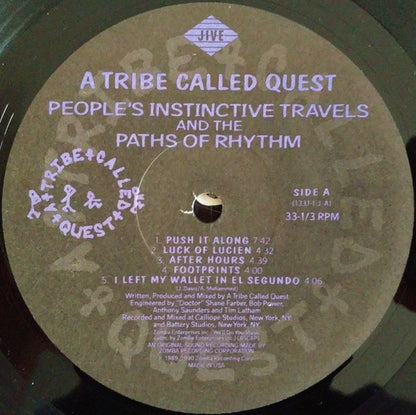 A Tribe Called Quest : People's Instinctive Travels And The Paths Of Rhythm (LP, Album)