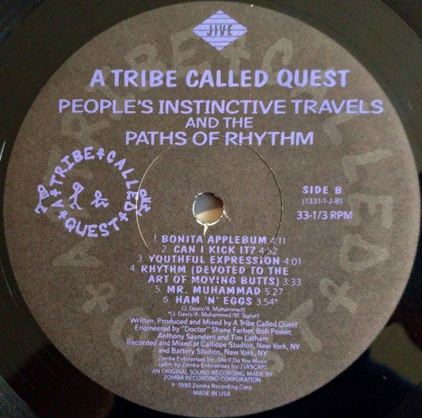 A Tribe Called Quest : People's Instinctive Travels And The Paths Of Rhythm (LP, Album)