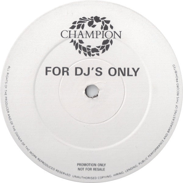B-Fats : B-Fats (12", Promo)