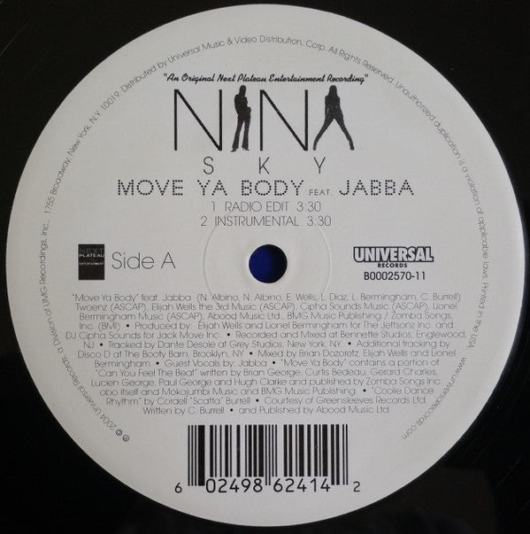Nina Sky : Move Ya Body / In A Dream (12")