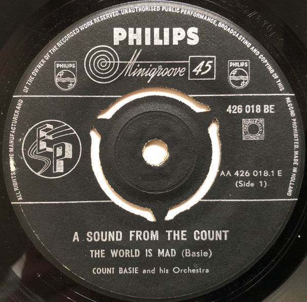 Count Basie Orchestra : A Sound From The Count (7", EP, Mono)