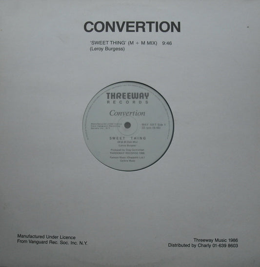 Convertion : Sweet Thing (12")