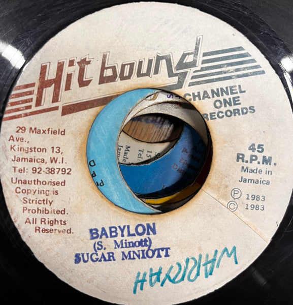 Sugar Minott : Babylon (7")