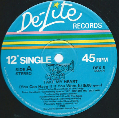 Kool & The Gang : Take My Heart (You Can Have It If You Want It) (12", Single)