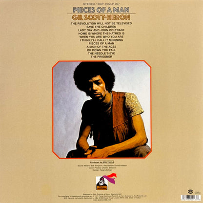 Gil Scott-Heron : Pieces Of A Man (LP, Album, RE, 180)