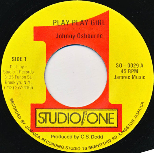 Johnny Osbourne : Play Play Girl (7")