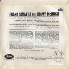 Frank Sinatra : Frank Sinatra Sings Jimmy McHugh (7", EP, Mono)