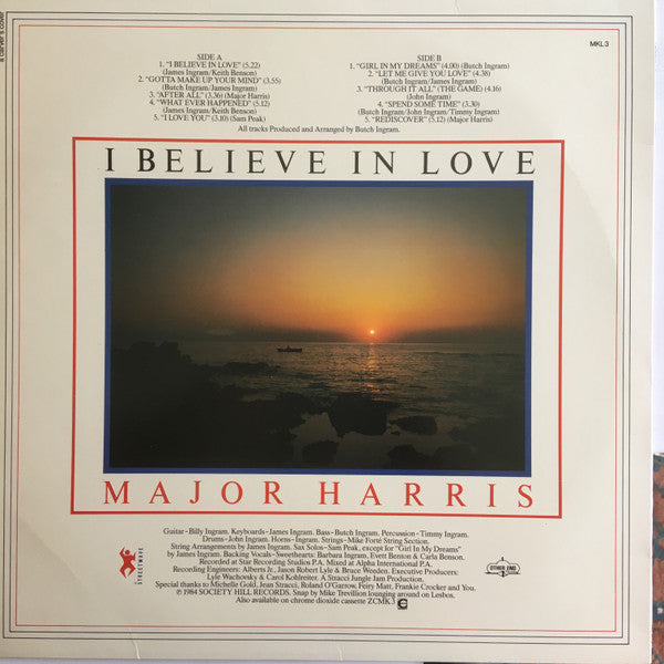Major Harris : I Believe In Love (LP, Album)