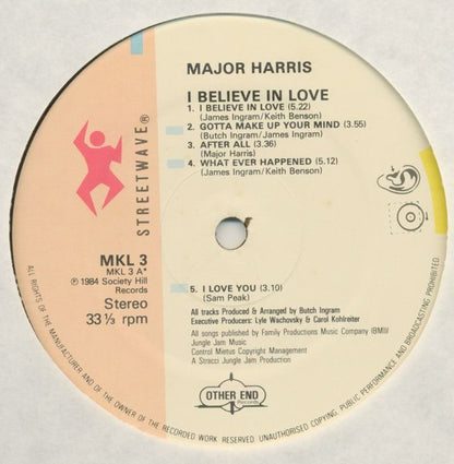 Major Harris : I Believe In Love (LP, Album)