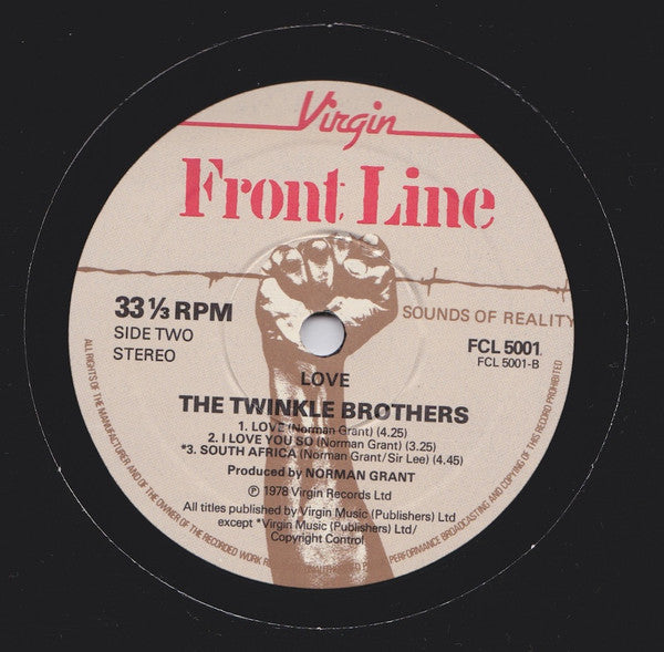Twinkle Brothers : Love (10", MiniAlbum)