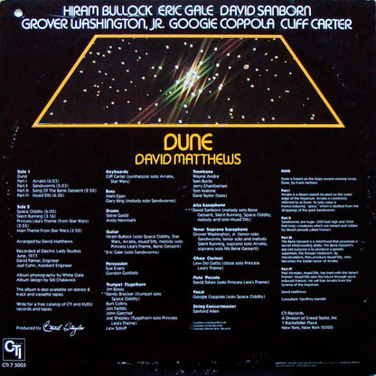 David Matthews* : Dune (LP, Album)