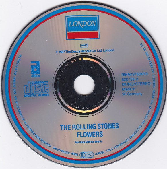 The Rolling Stones : Flowers (CD, Comp, RE)
