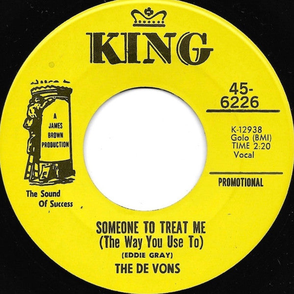 The De Vons : Someone To Treat Me (The Way You Use To) (7", Promo)