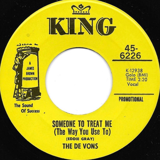 The De Vons : Someone To Treat Me (The Way You Use To) (7", Promo)
