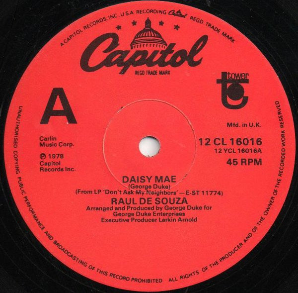 Raul De Souza : Daisy Mae (12")