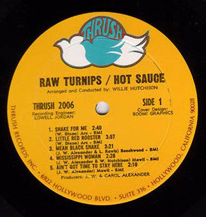 J. W. Alexander : Raw Turnips & Hot Sauce (LP, Album)