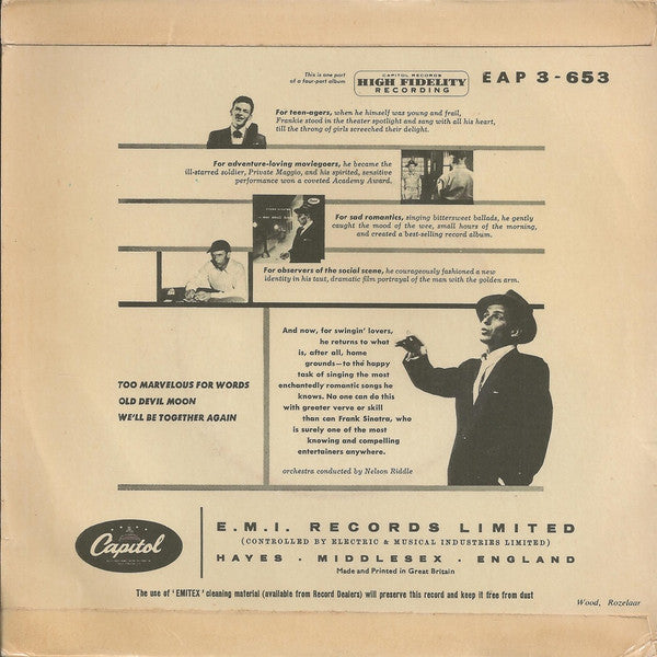Frank Sinatra : Songs For Swingin' Lovers! (Part 3) (7", EP)