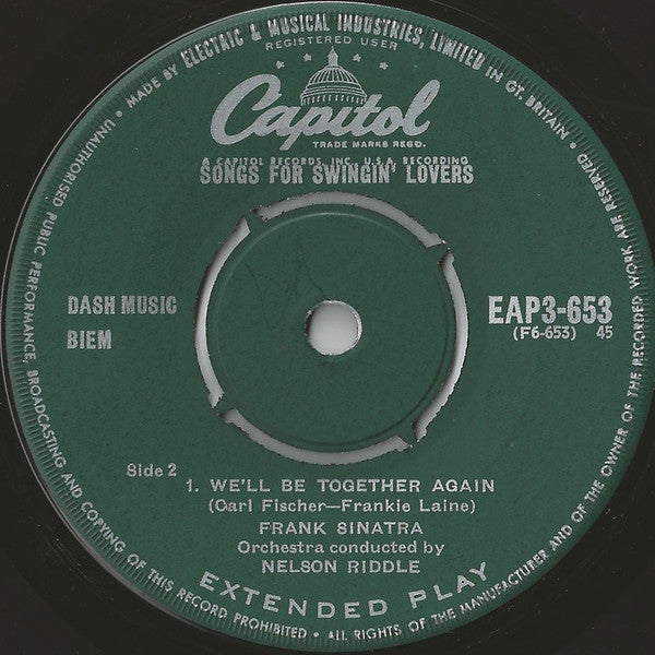 Frank Sinatra : Songs For Swingin' Lovers! (Part 3) (7", EP)