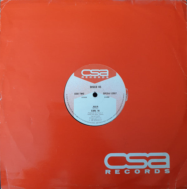 Earl Sixteen : Peek-A-Boo / Julia (12")