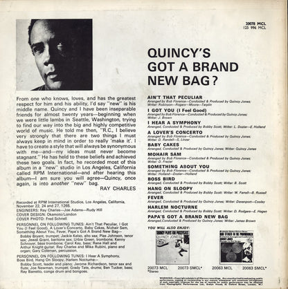 Quincy Jones And His Orchestra : Quincy's Got A Brand New Bag (LP, Album, Mono)
