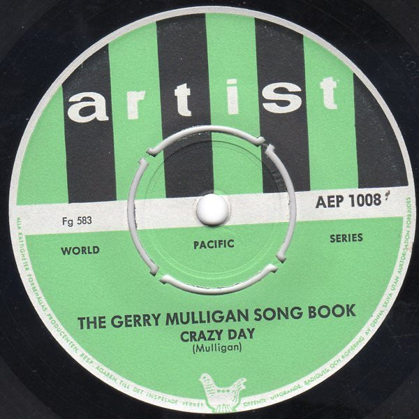 Gerry Mulligan And The Sax Section : The Gerry Mulligan Songbook Volume 1 (7", EP)