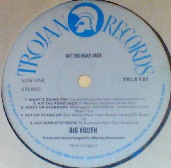 Big Youth : Hit The Road Jack (LP)