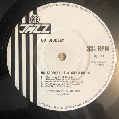 Bo Diddley : Bo Diddley Is A Gunslinger (LP, Album, Mono, RE)