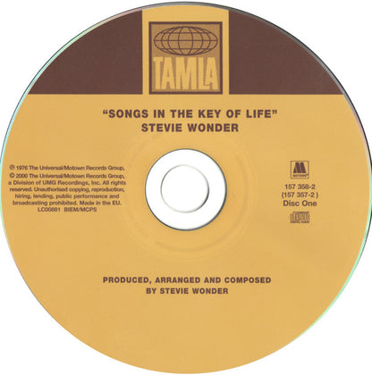 Stevie Wonder : Songs In The Key Of Life (2xCD, Album, RE, RM, 24-)