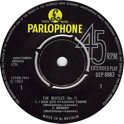 The Beatles : The Beatles No. 1 (7", EP, Mono, RP)