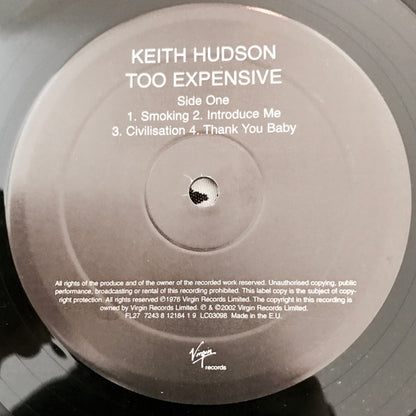 Keith Hudson : Too Expensive (LP, RE)