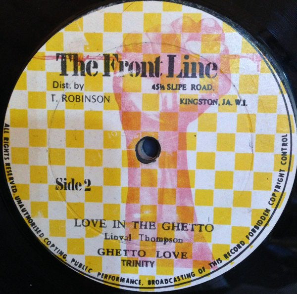 Linval Thompson / Trinity (4) : Love In The Ghetto / Ghetto Love (12", MP, M/Print)